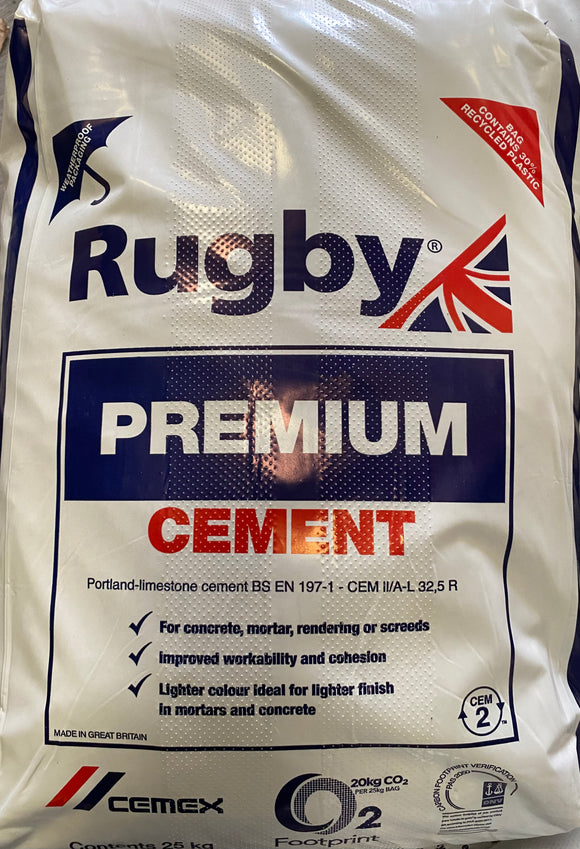 Rugby Premium Cement 25Kg (approx Weight)