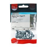 Nylon Nuts - Type P - Zinc