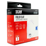 Scan Fold Flat disposable mask FFP2 protection ( 3 pack)