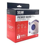 Scan Disposable Odour Valved Mask FFP2 Protection ( 3 pack)