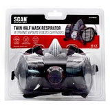 Scan Twin Half Mask Respirator + A1 refills