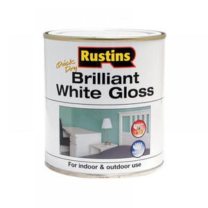 Rustins Quick Dry White Gloss 1 Litre