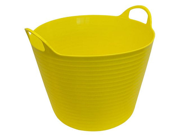 Heavy-Duty Polyethylene Flex Tub 42 Litres Yellow