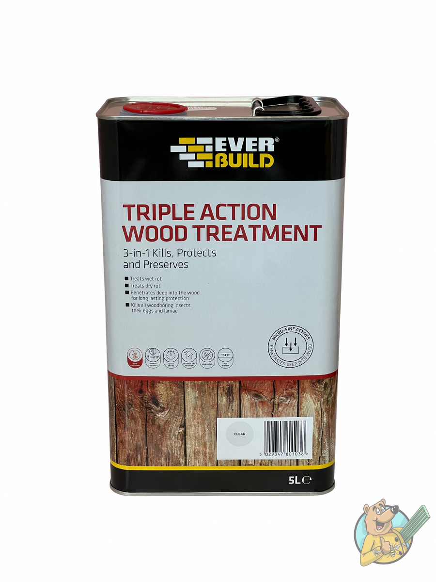 Everbuild Triple Action Wood Treatment – ROSCOES DIY