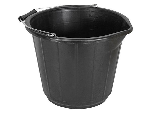 3 Gallon 14 Litre Bucket - Black