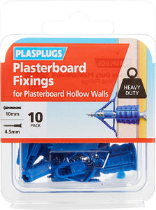 Plasplugs HCF110 Heavy-Duty Plasterboard Fixings (10)