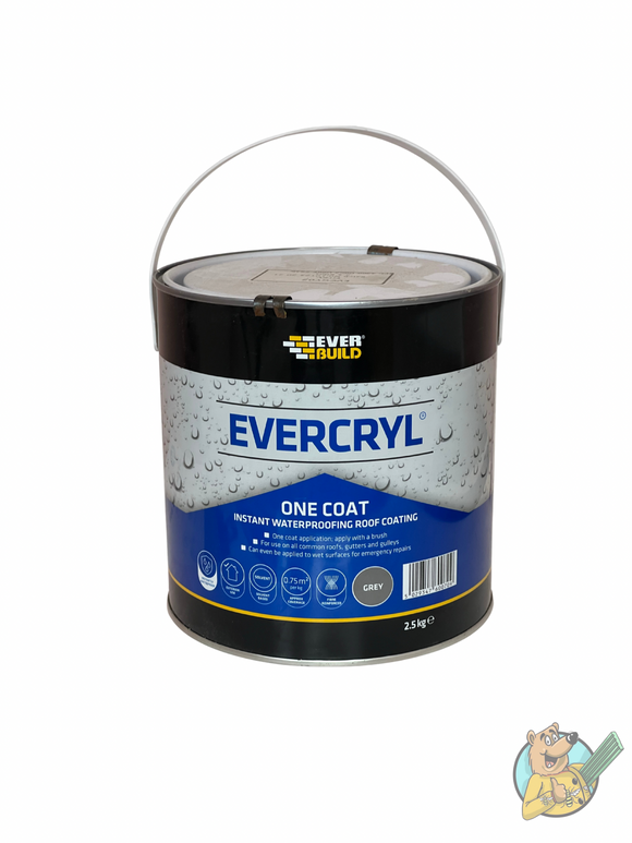 Everbuild Evercryl One Coat Instant Waterproofing Roof Coating