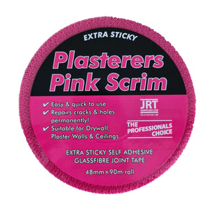 Plasterers Pink Scrim Tape