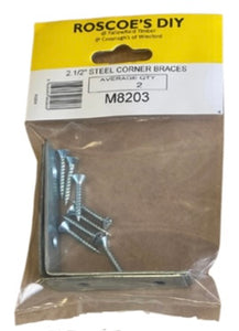 2 1/2” Steel Corner Braces (2)