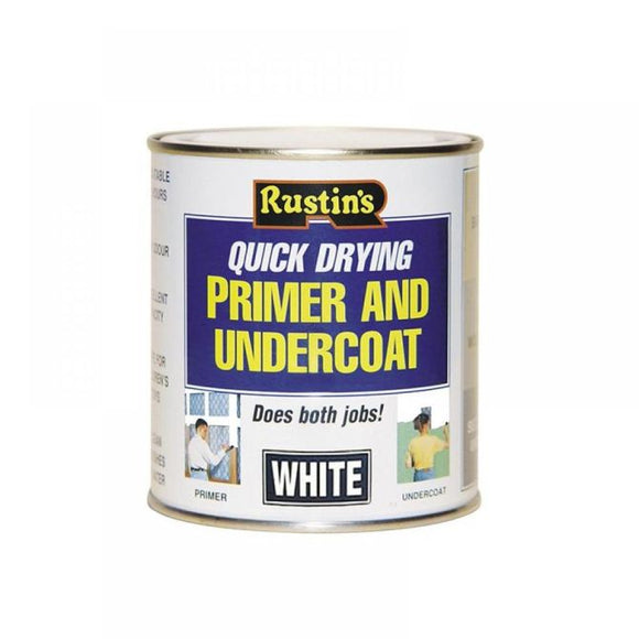 Rustins Quick Dry Primer & Undercoat White 500ml